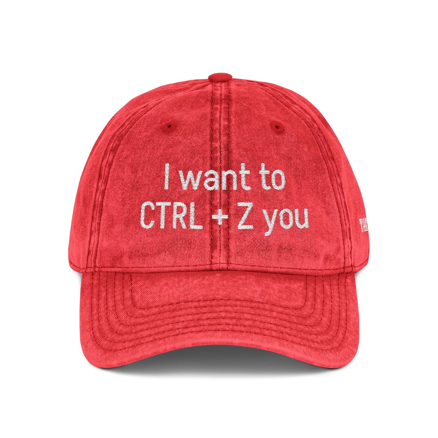 CTRL +Z -  Vintage Embroidered Baseball Cap
