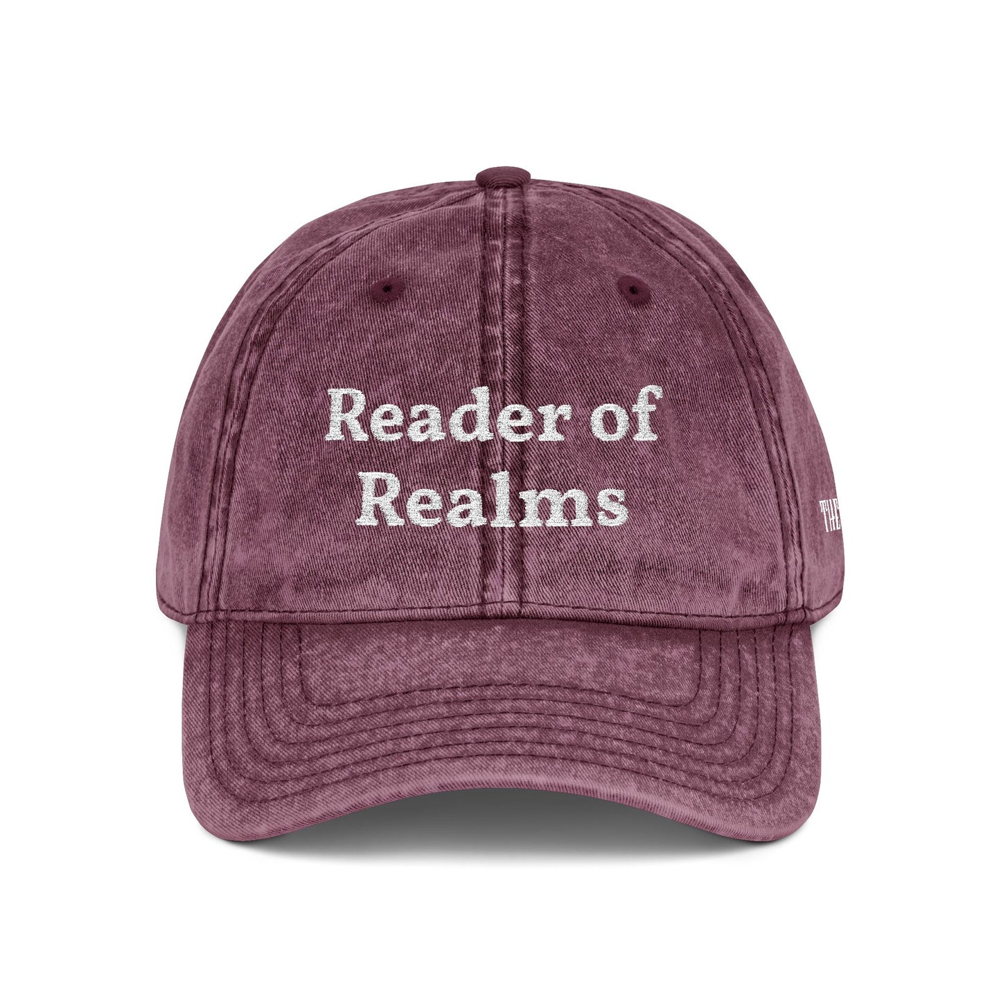 Reader of Realms Vintage Embroidered Cap