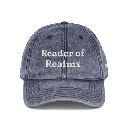 Reader of Realms Vintage Embroidered Cap