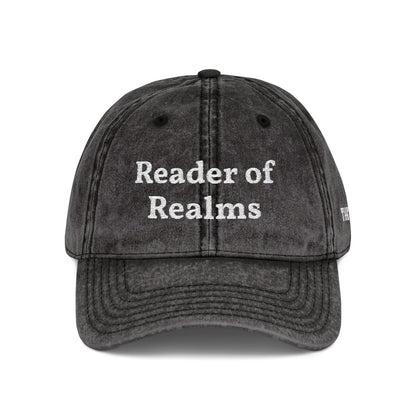 Reader of Realms Vintage Embroidered Cap