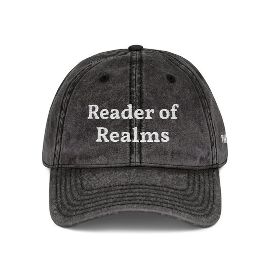 Reader of Realms Vintage Embroidered Cap