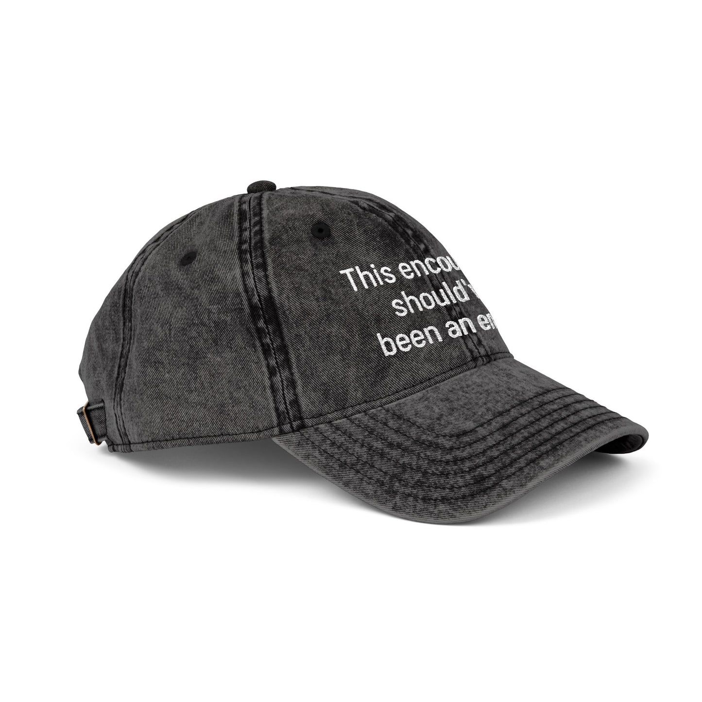 "This encounter should've been an email" Vintage Embroidered Baseball Cap